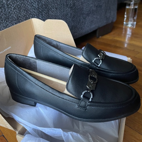 DR SCHOLL'S Rate Adorn Women's Slip On Loafer Black size 9M NEW w/Box MSRP $100 - Picture 2 of 7